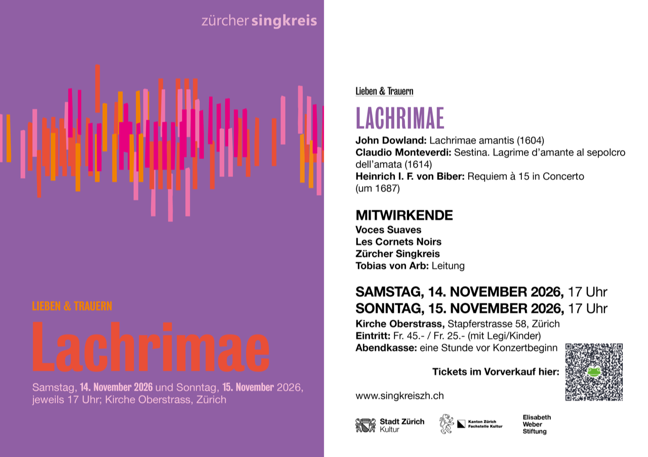 Konzertflyer Lachrimae